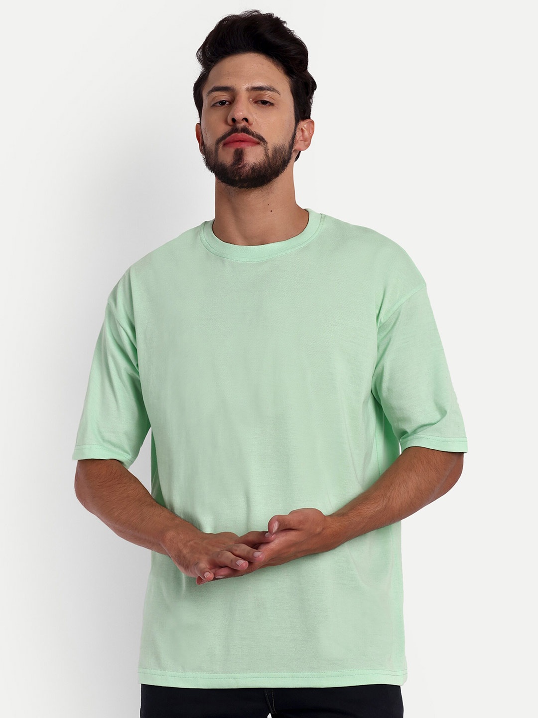 

Bloopers Store Round Neck Oversized T-Shirt, Green