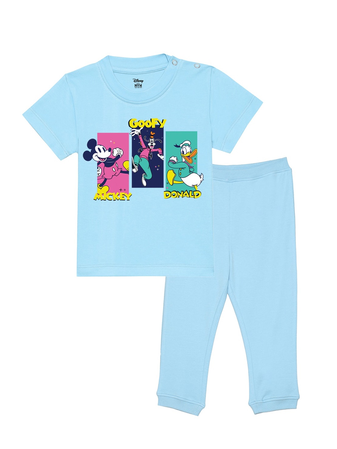

Wear Your Mind Infants Boys Printed T-shirt with Trousers, Blue