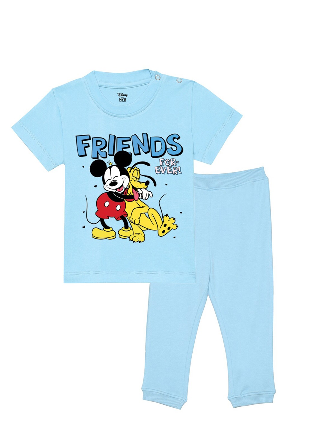 

Wear Your Mind Infants Boys Printed T-shirt with Trousers, Blue