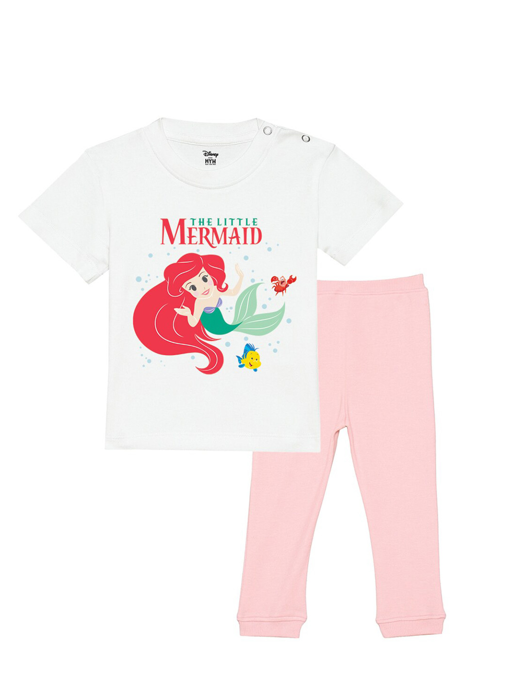 

Wear Your Mind Infants Girls T-shirt with Trousers, White