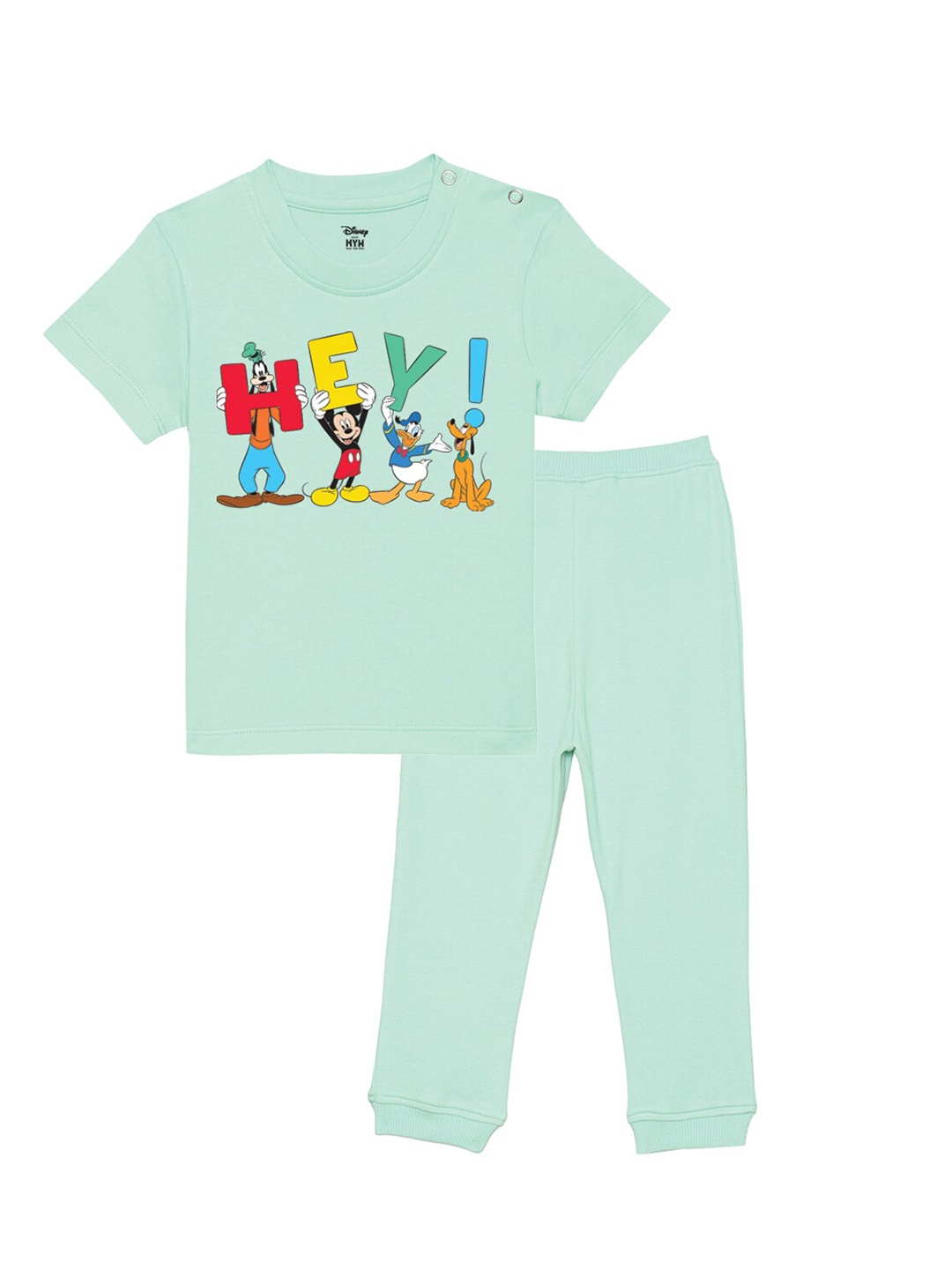 

Wear Your Mind Infants Boys Printed T-shirt with Trousers, Green