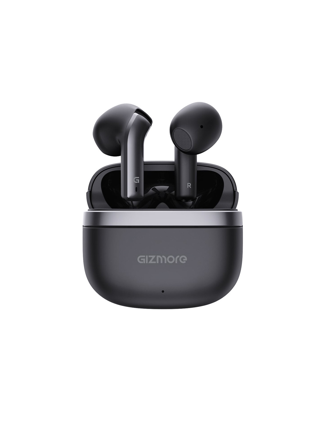 

GIZMORE GIZ-809Pro True Wireless Earbuds with Dual ENC & Digital Display, Black