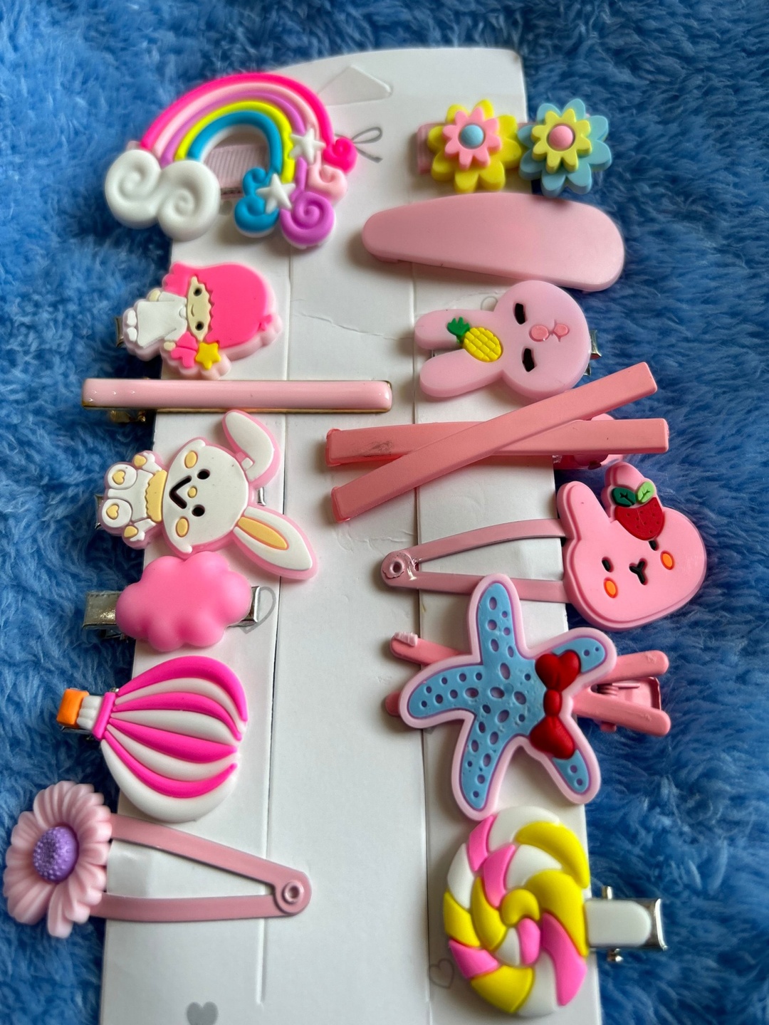 

LYTIX Girls Set Of 14 Alligator Hair Clips, Pink