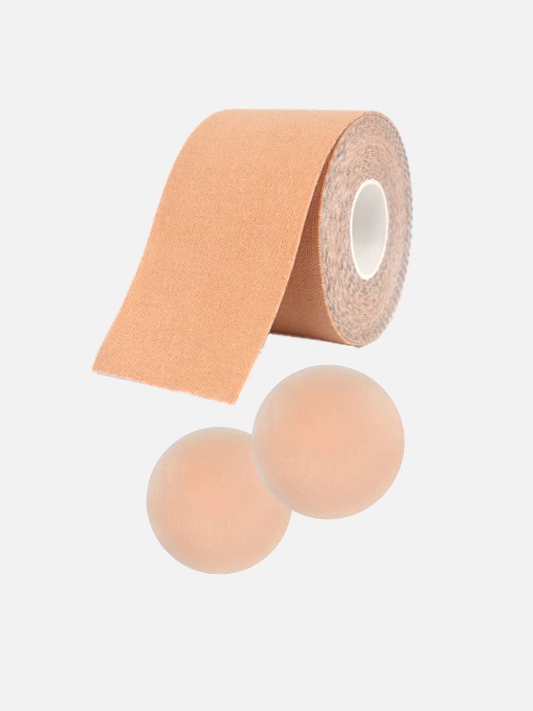 

FIMS Women Sweatproof Cotton Breast Lift Tape, Beige