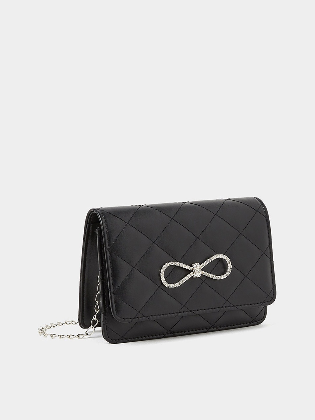 

Styli Textured Structured Satchel, Black