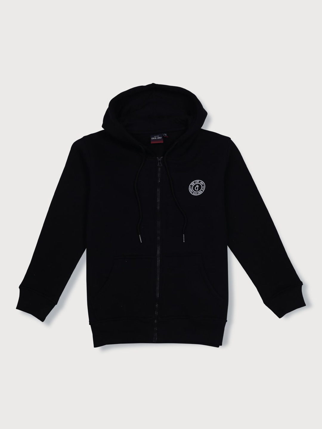 

Gini and Jony Boys Hooded Bomber Jacket, Black