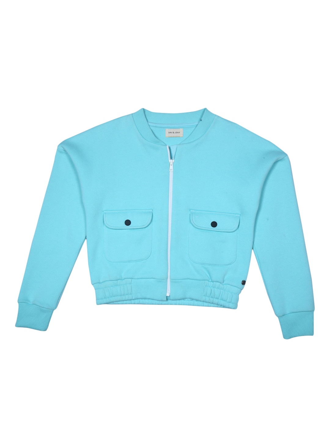 

Gini and Jony Girls Crop Tailored Jacket Jacket, Blue