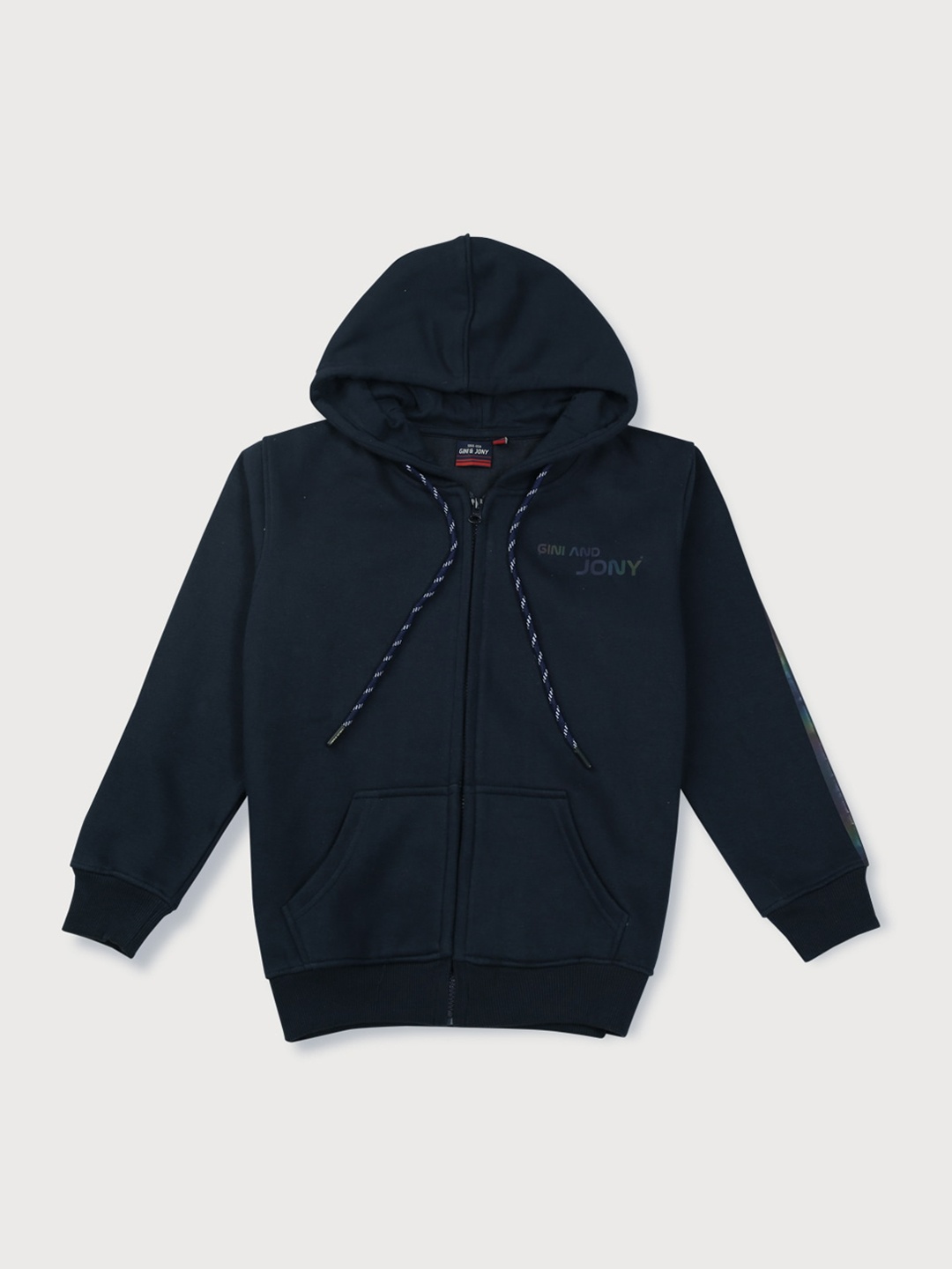 

Gini and Jony Boys Fleece Hooded Sweatshirt, Navy blue