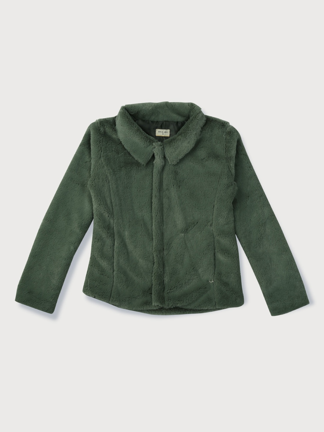 

Gini and Jony Girls Spread Collar Tailored Jacket, Green