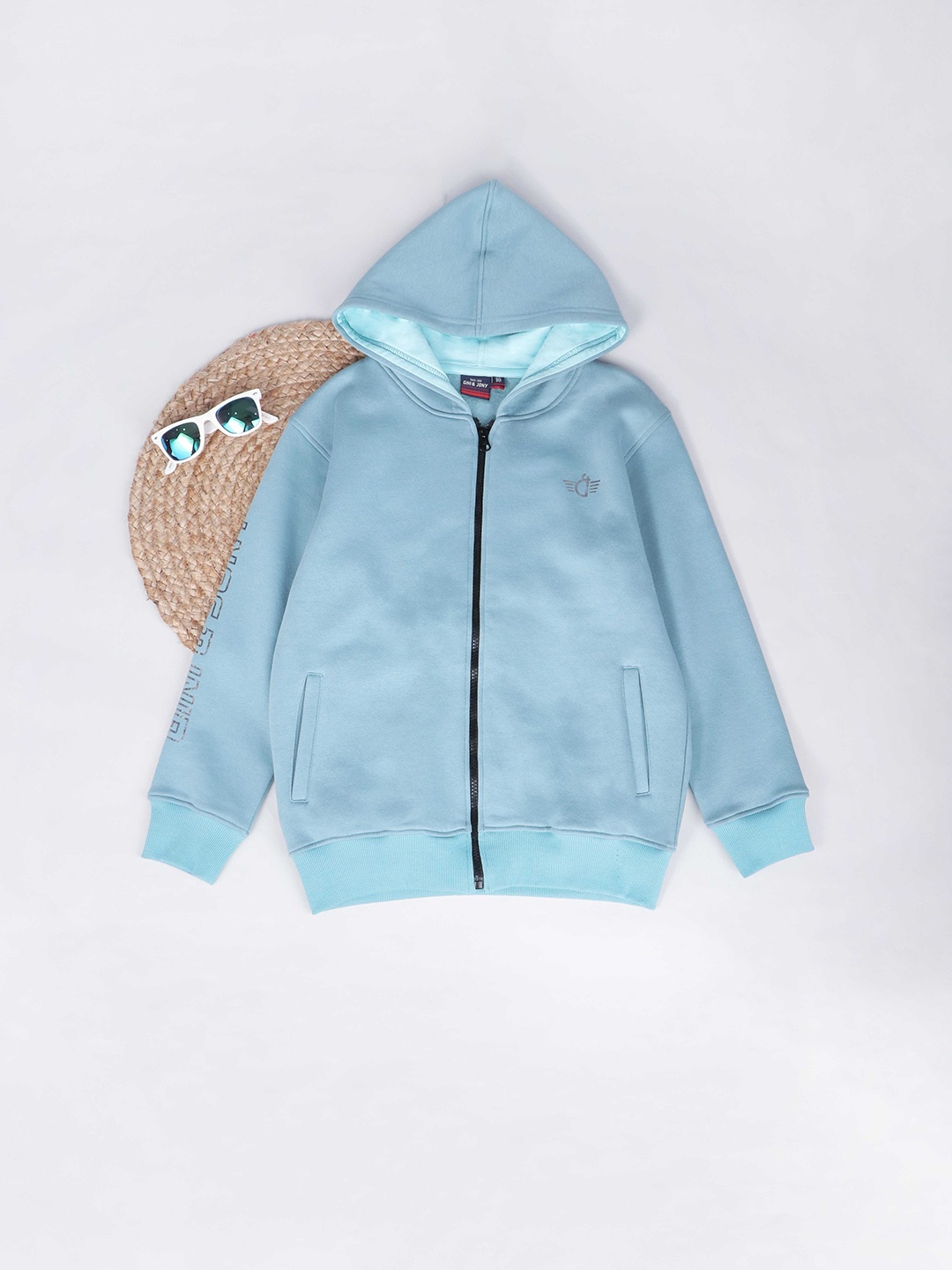 

Gini and Jony Boys Hooded Front-Open Sweatshirt, Blue