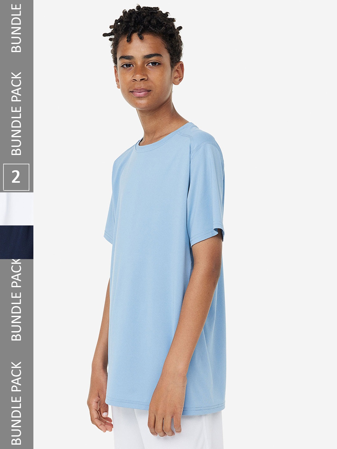 

H&M Boys 2-Pack DryMove Sports Shorts, Blue