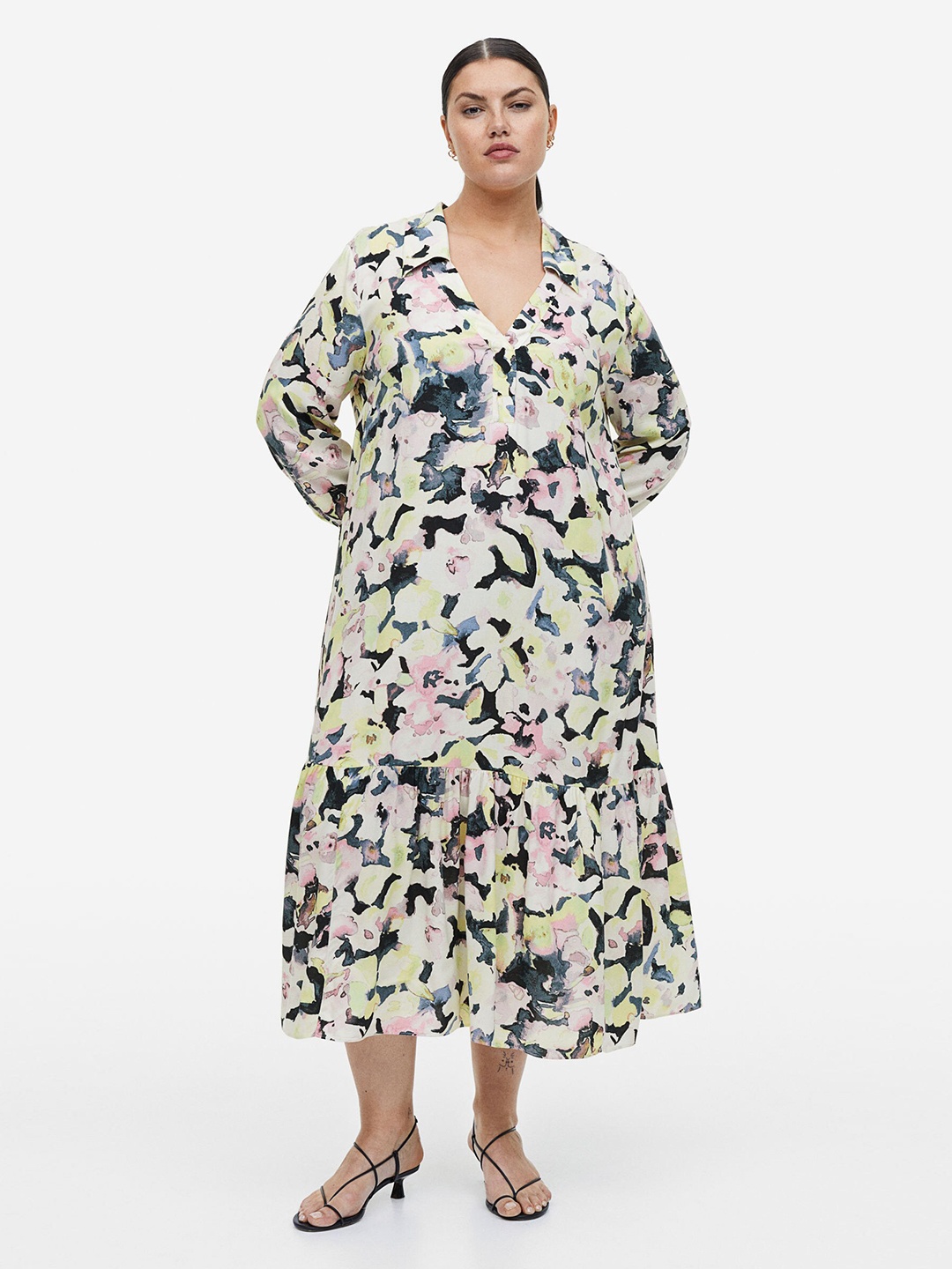 

H&M Collared Dress, Yellow