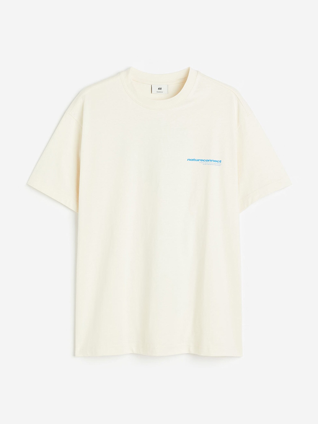 

H&M Men Relaxed Fit Printed T-shirt, Beige