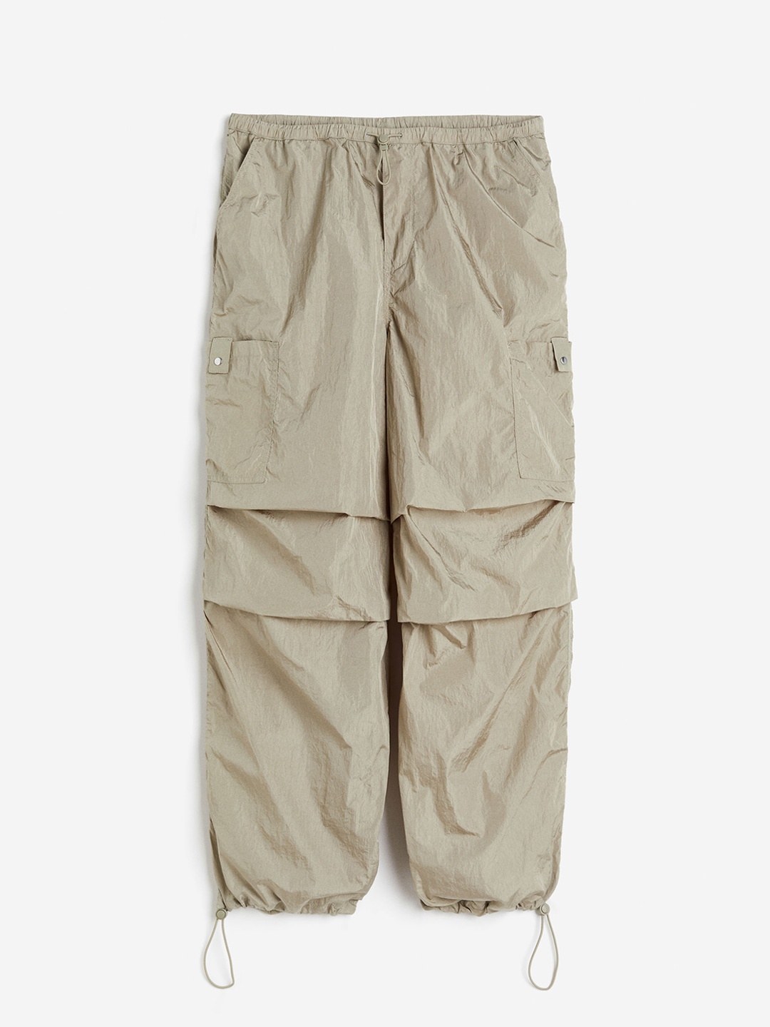 

H&M Women Parachute Trousers, Olive