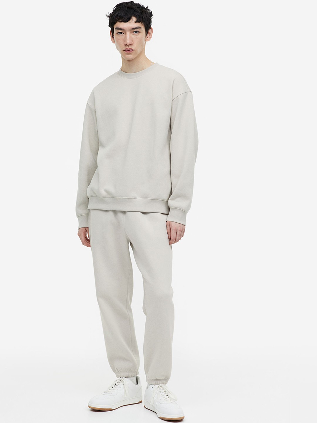 

H&M Men Relaxed Fit Sweatpants, Beige