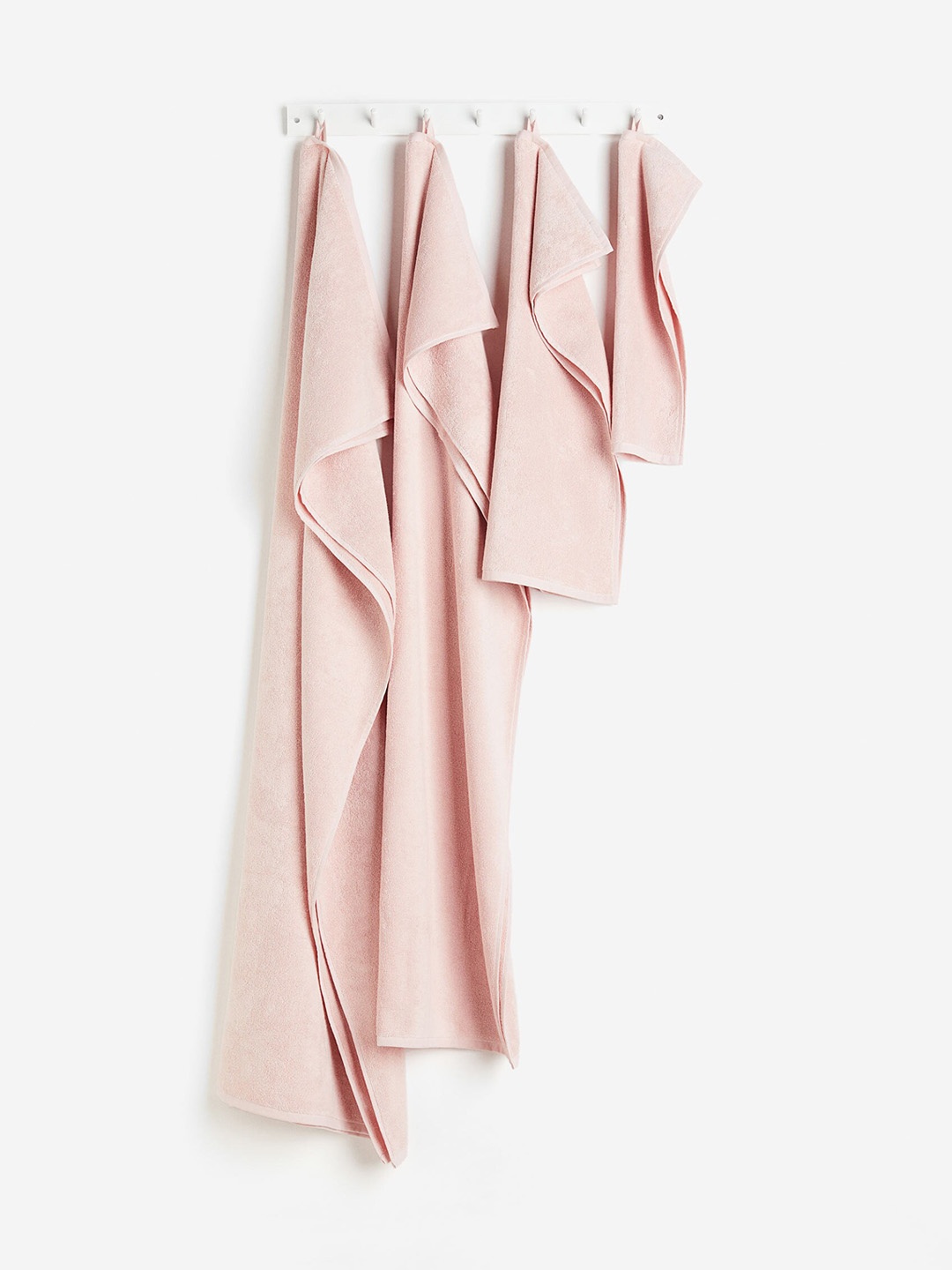 

H&M Pink Cotton Terry Guest Towel