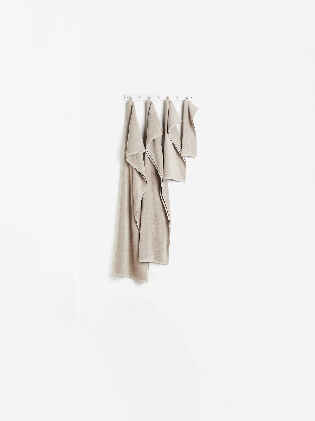 

H&M Beige Cotton Terry Guest Towel