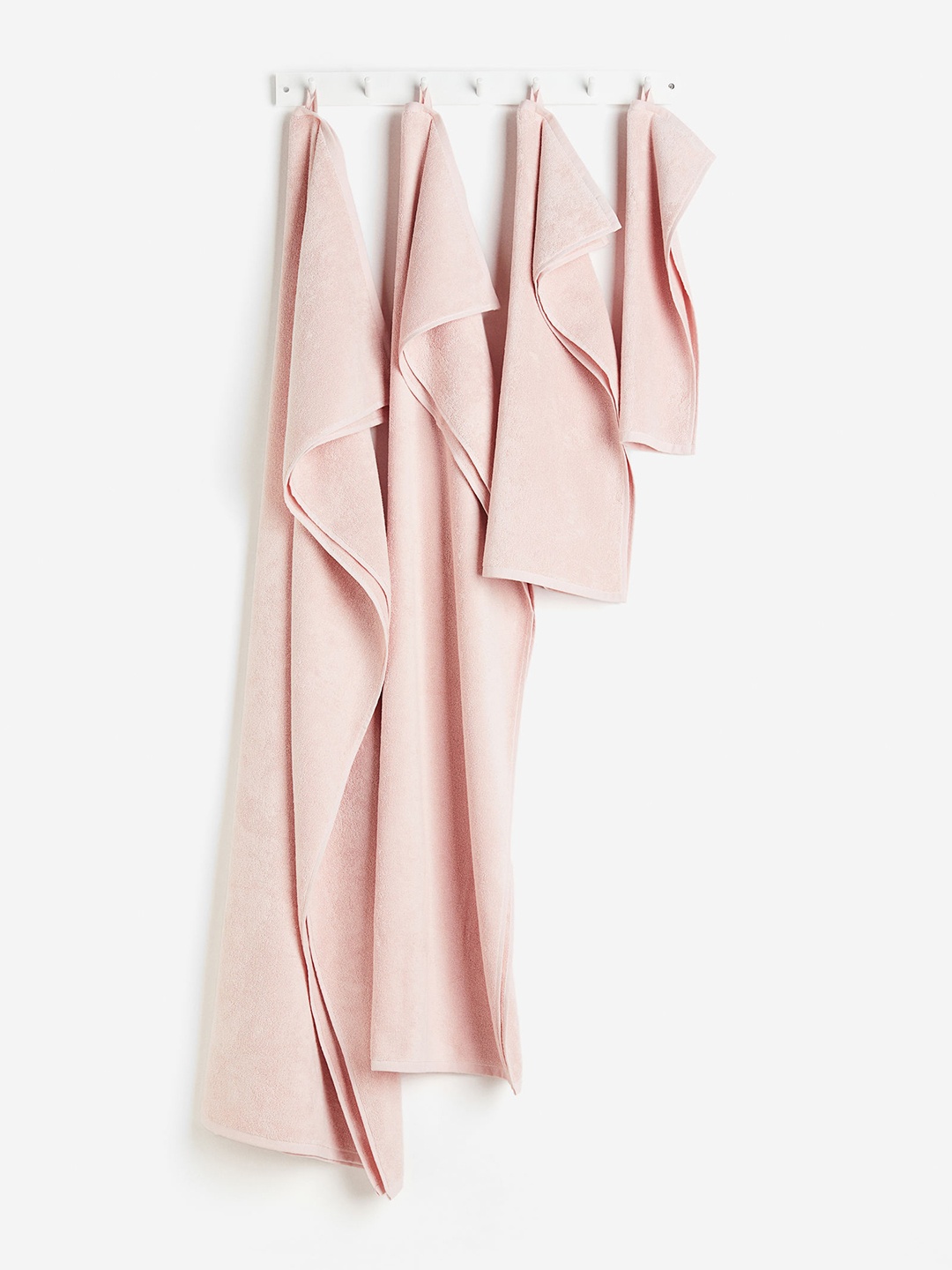 

H&M Pink Cotton Terry Bath Sheet
