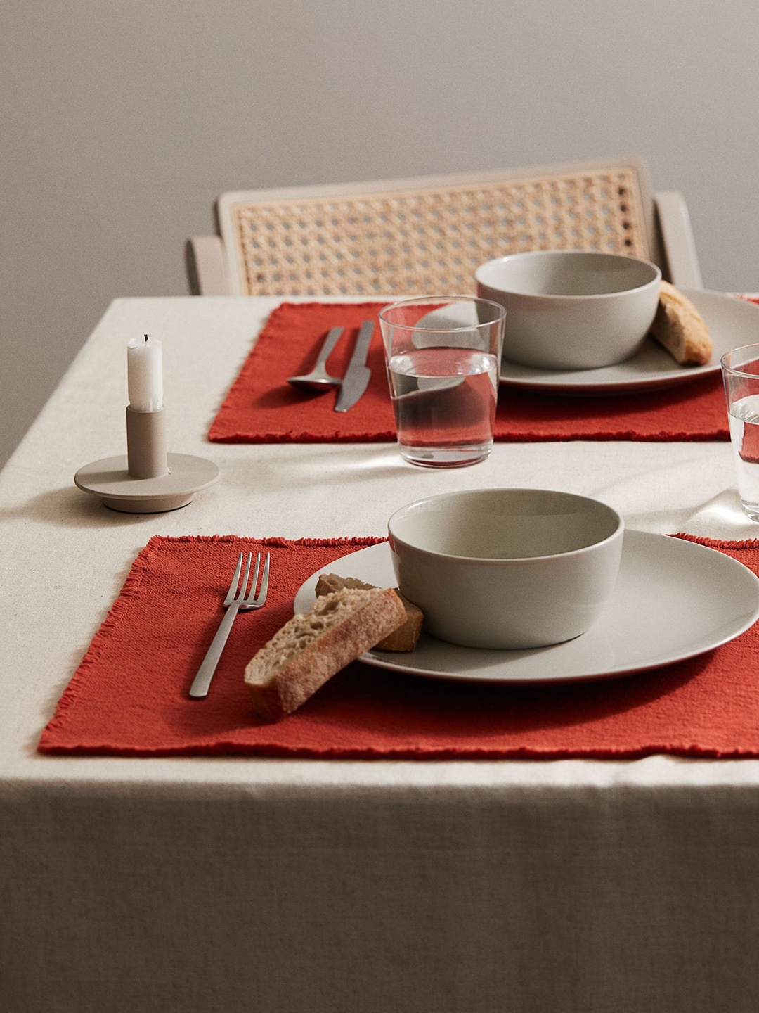 

H&M 2-Pack Orange Canvas Table Placemats