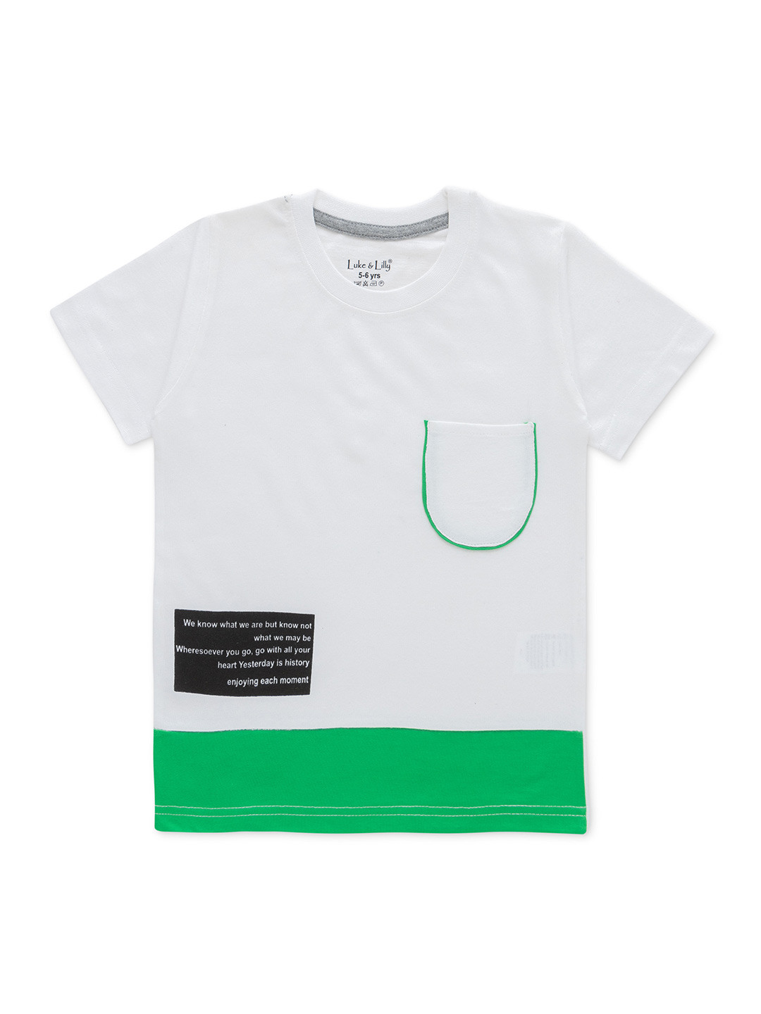 

Luke & Lilly Boys Typography Printed Pure Cotton T-Shirt, White