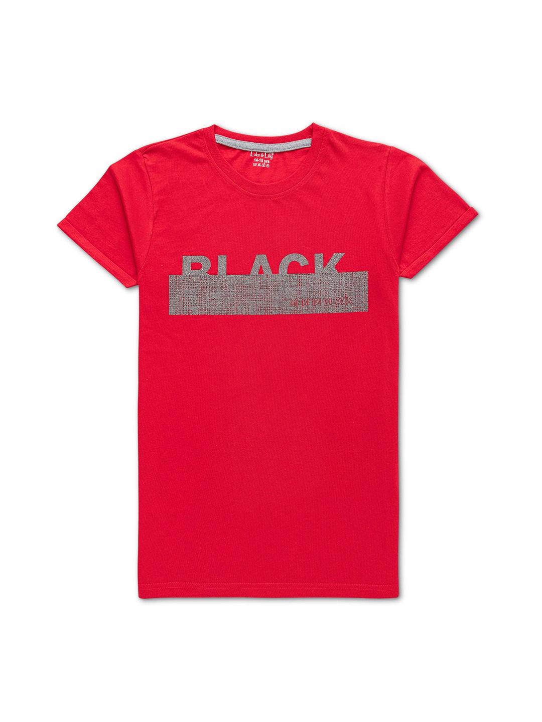

Luke & Lilly Boys Typography Printed Pure Cotton T-Shirt, Red