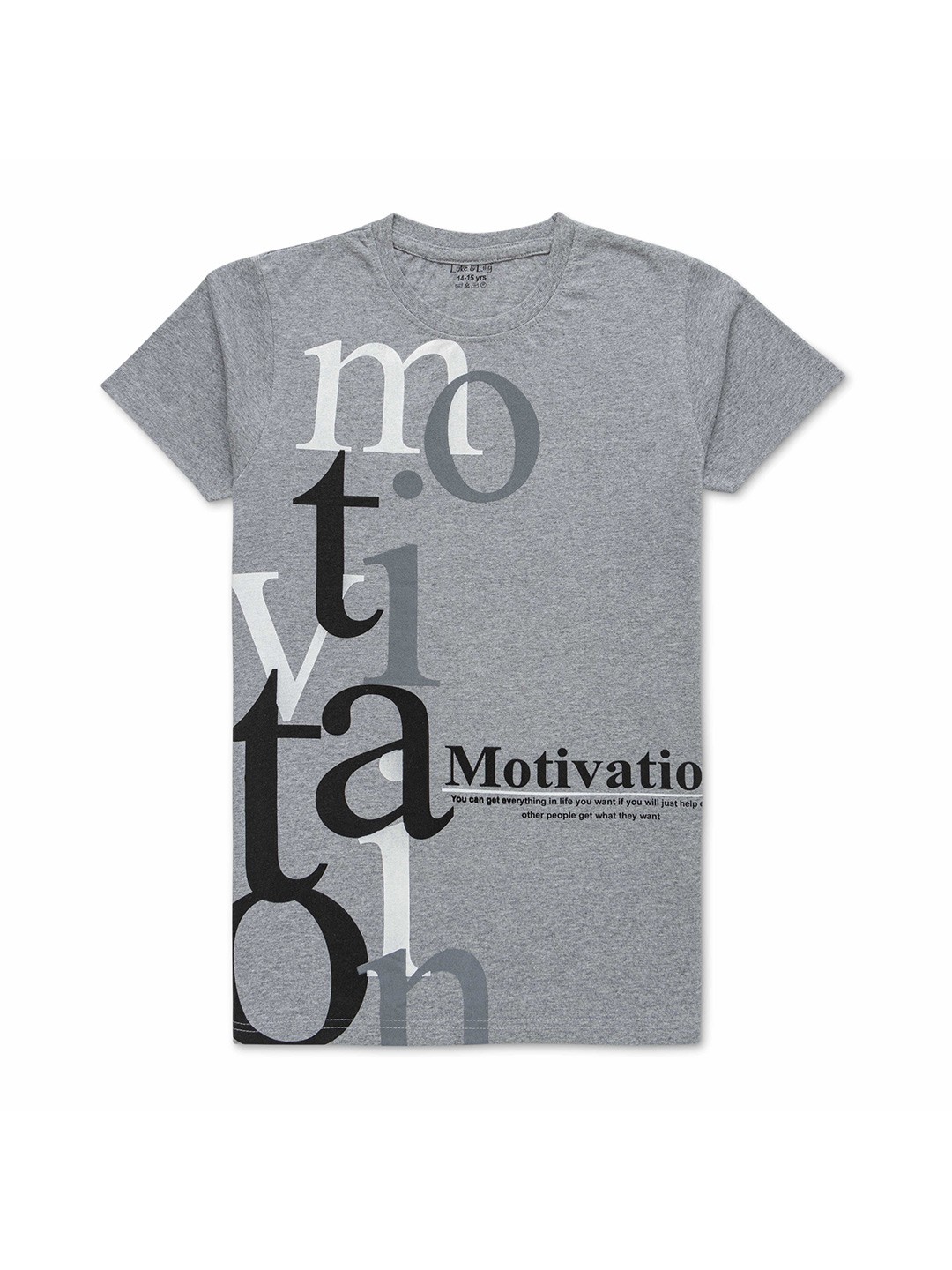 

Luke & Lilly Boys Typography Printed Pure Cotton T-Shirt, Grey