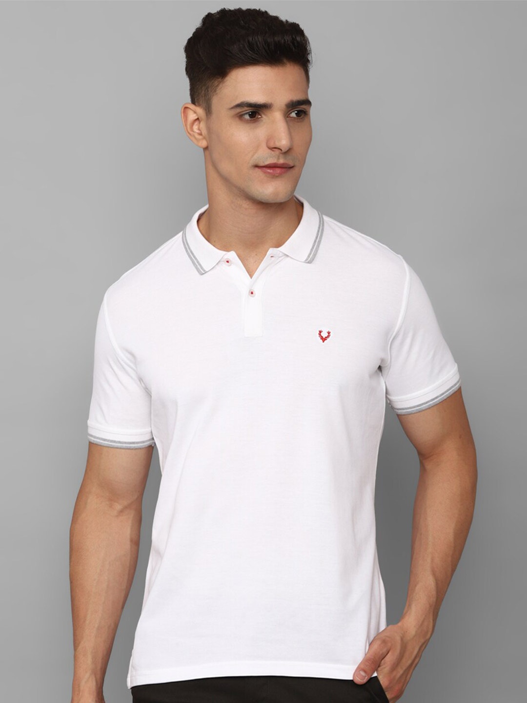 

Allen Solly Polo Collar Cotton T-shirt, White