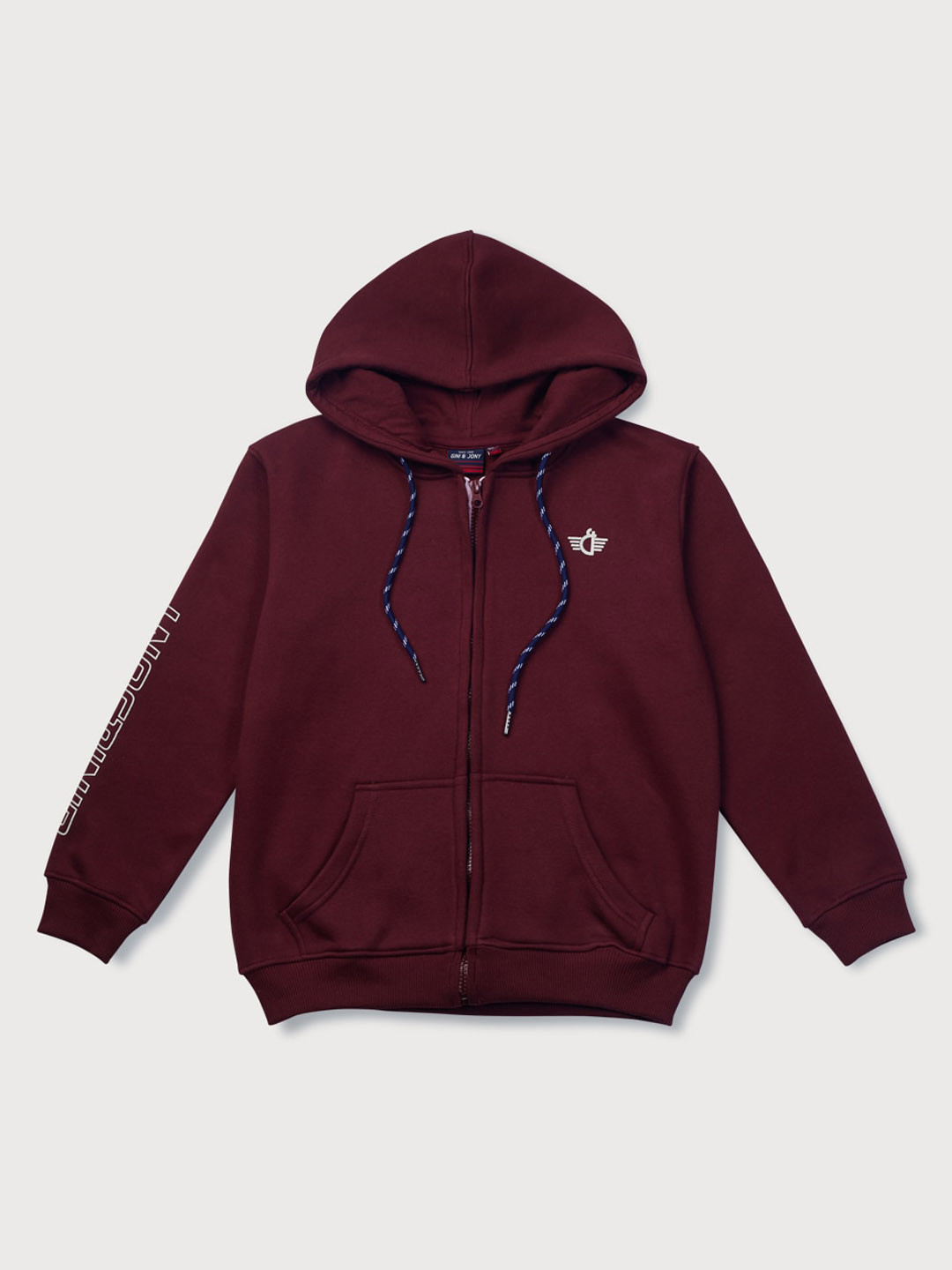 

Gini and Jony Boys Hooded Fleece Sweatshirt, Maroon