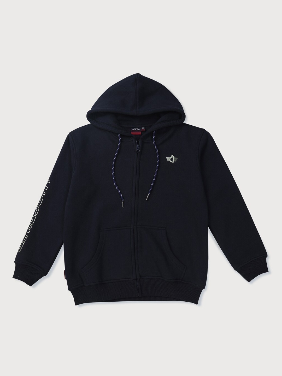 

Gini and Jony Boys Fleece Hooded Sweatshirt, Navy blue