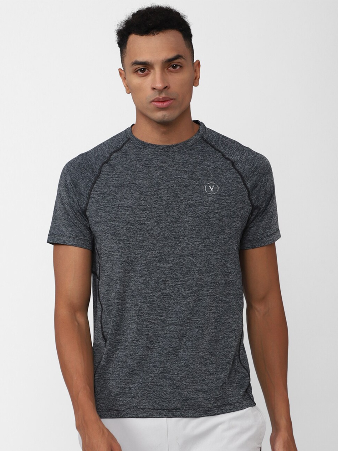 

Van Heusen Raglan Sleeves Slim Fit T-Shirt, Grey