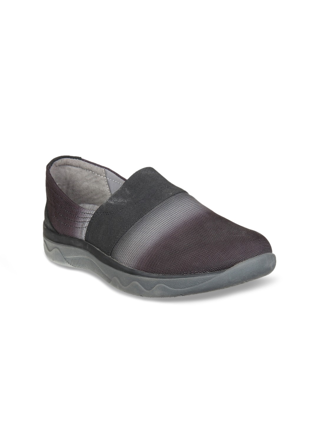 

Clarks Women Black Slip-On Sneakers