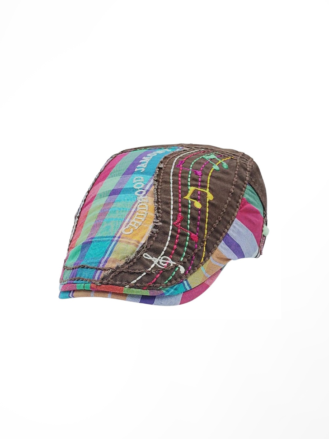 

Zacharias Boys Printed Cotton Ascot Cap, Brown