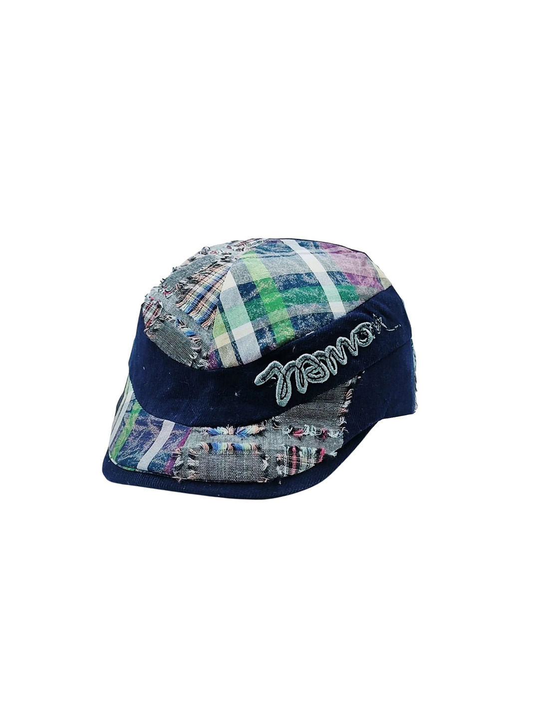 

Zacharias Boys Printed Cotton Ascot Cap, Blue