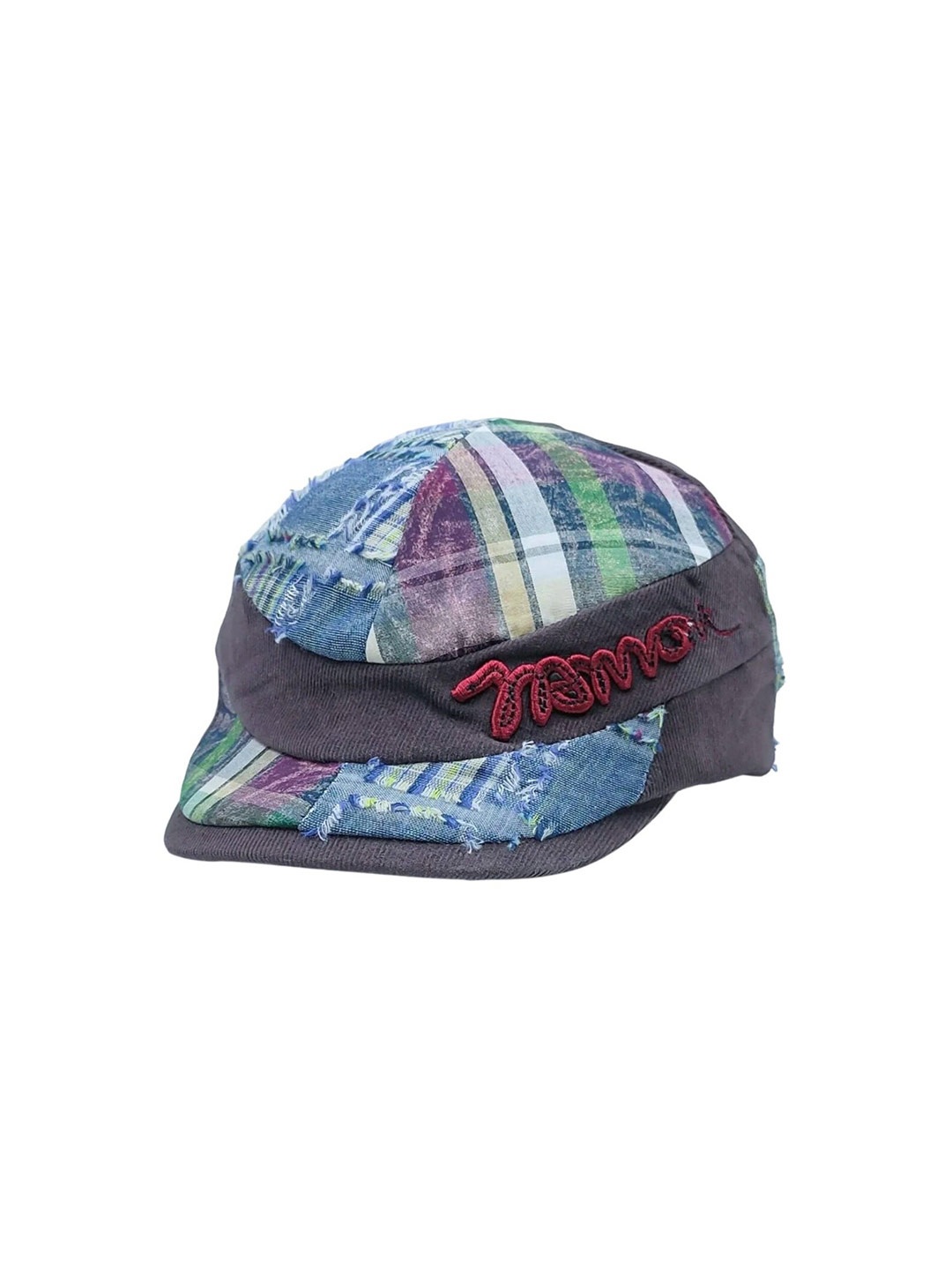 

Zacharias Boys Printed Cotton Ascot Cap, Grey