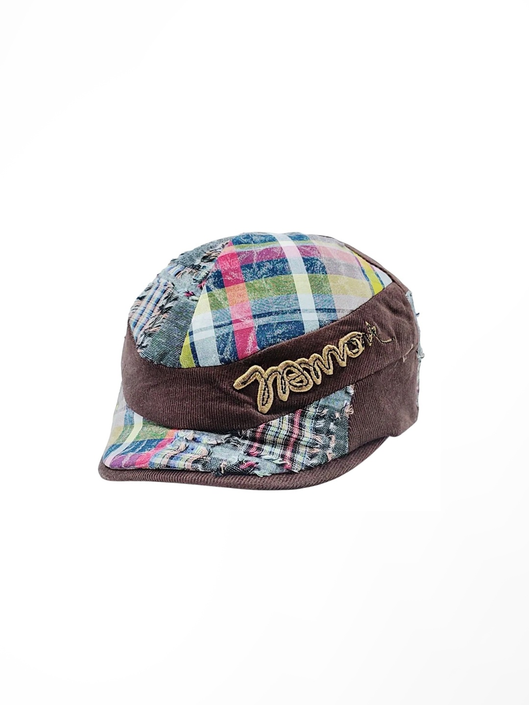 

Zacharias Boys Printed Cotton Ascot Cap, Brown