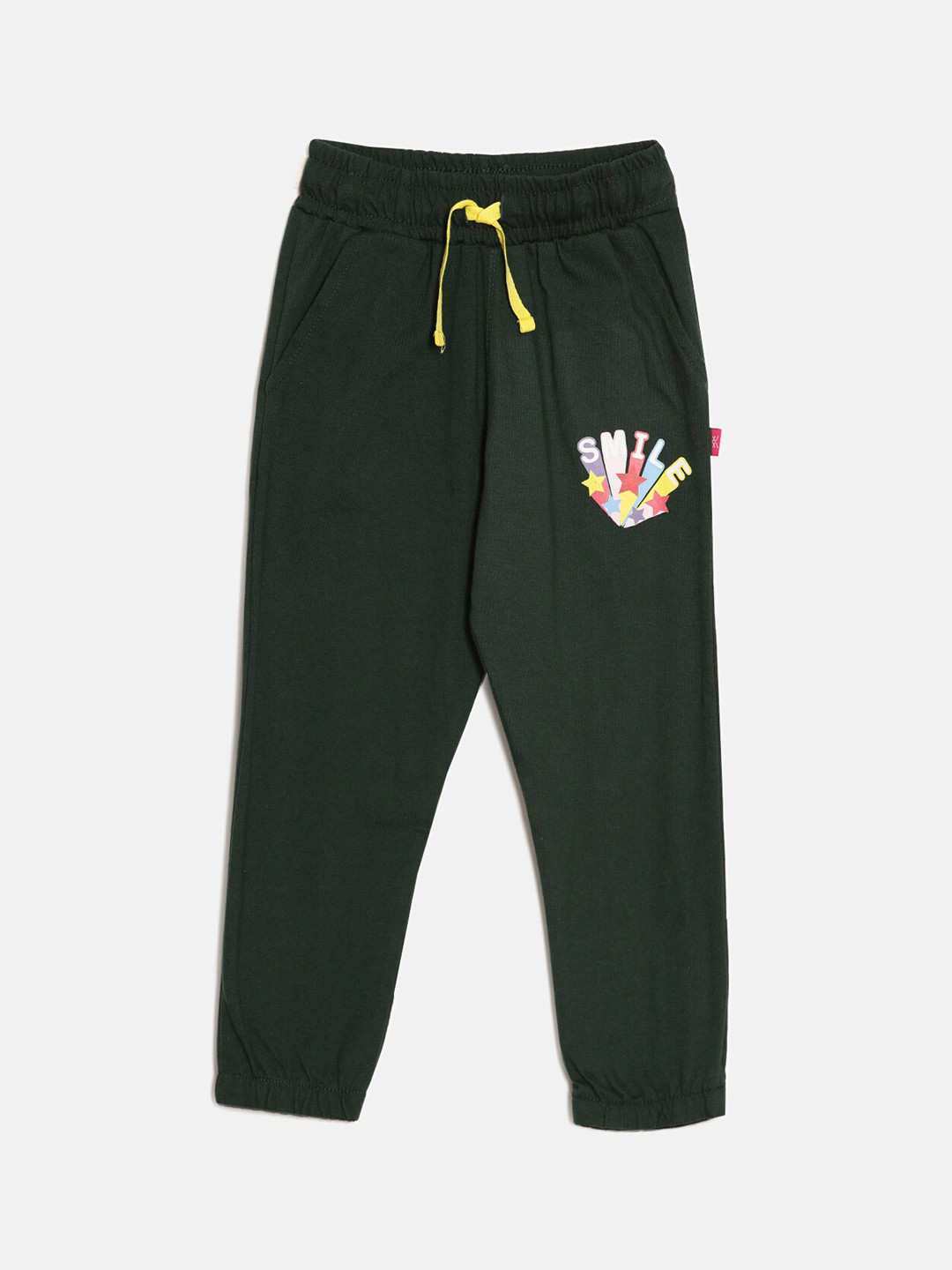 

DIXCY SCOTT Slimz Girls Graphic-Printed Cotton Joggers, Green