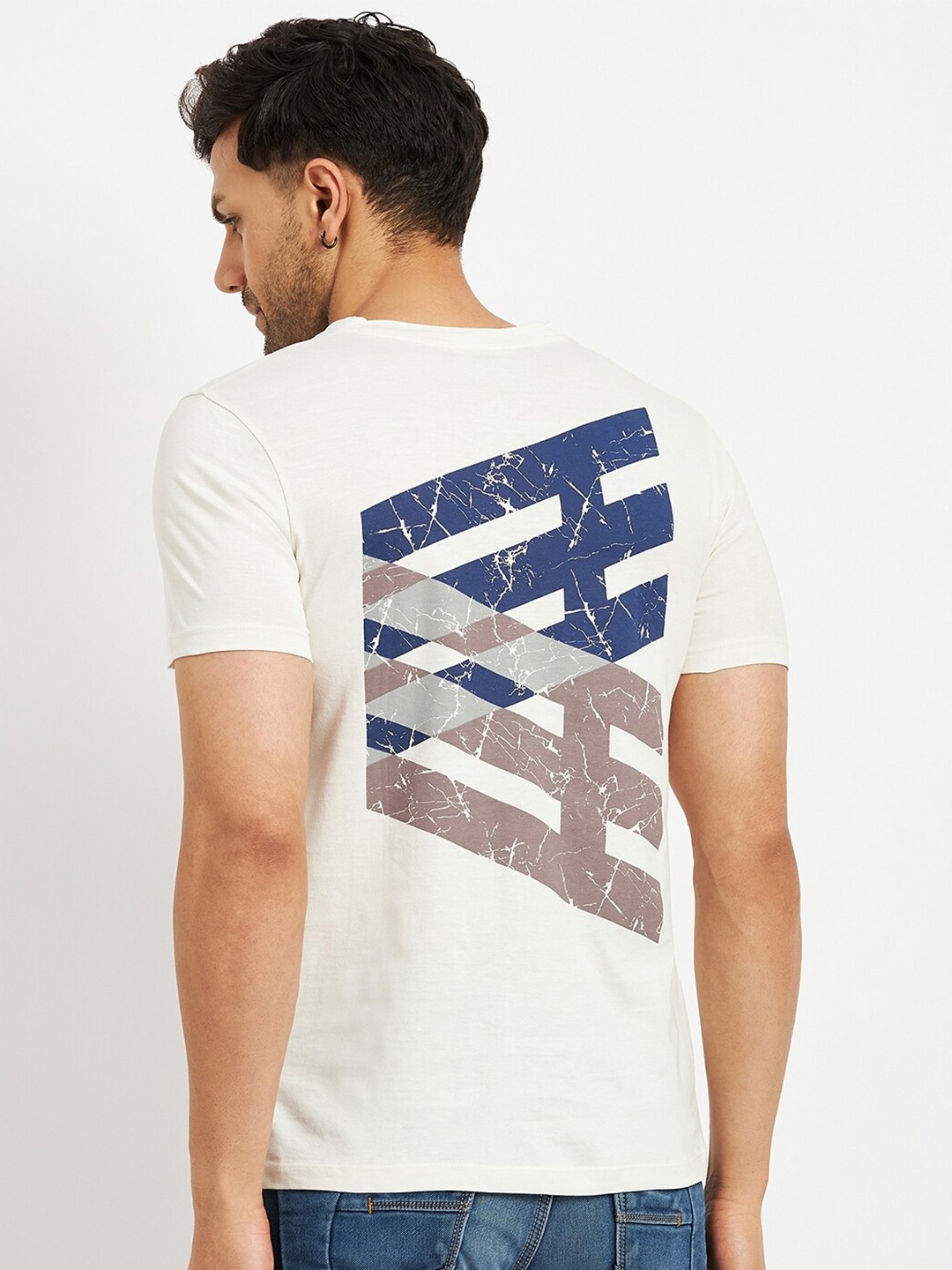

CAMLA Grapic Printed Cotton T-shirt, White