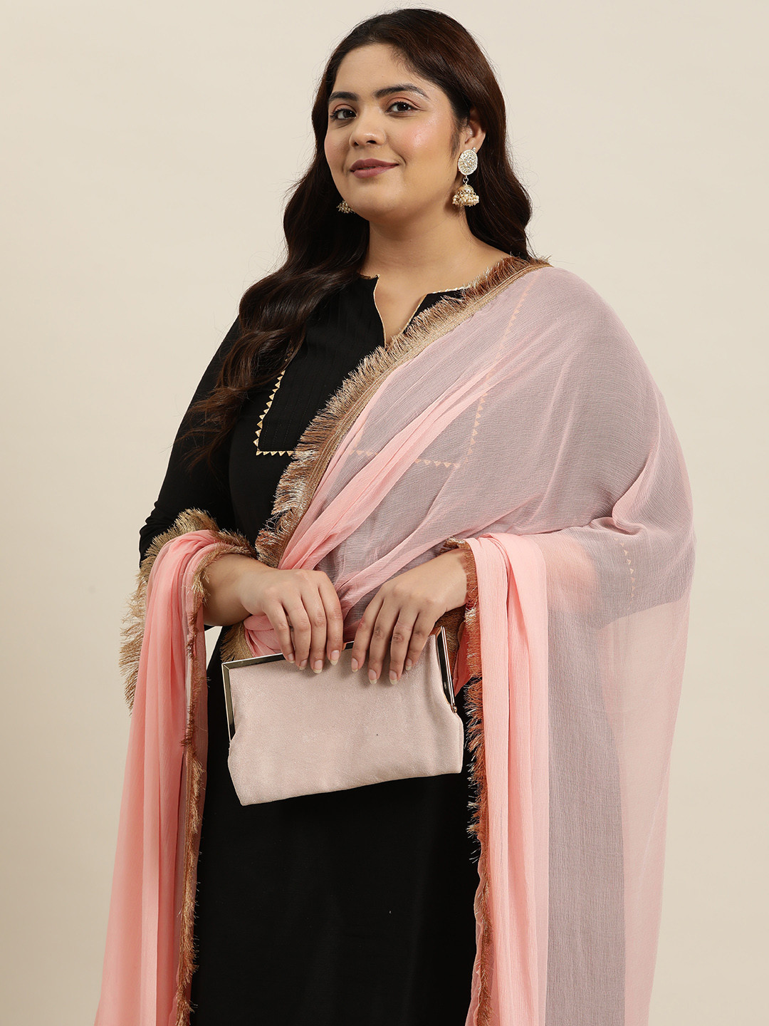 

Sztori Chiffon Dupatta, Pink