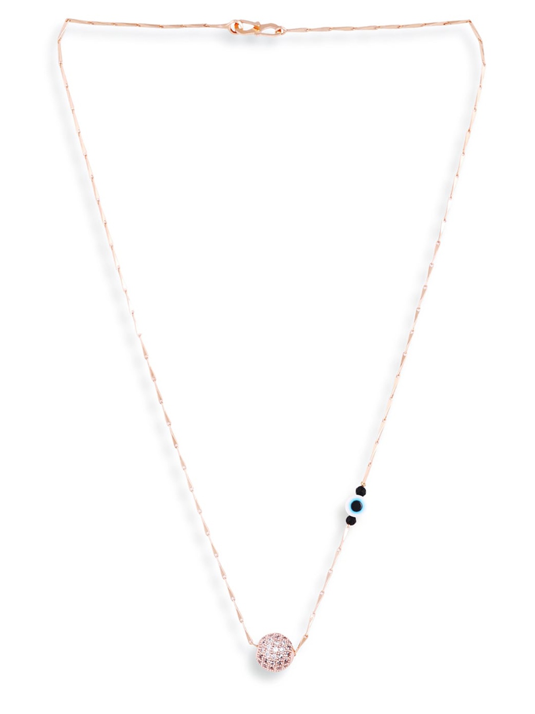 

ABDESIGNS Rose Gold-Plated Artificial Stones & Beads Chain