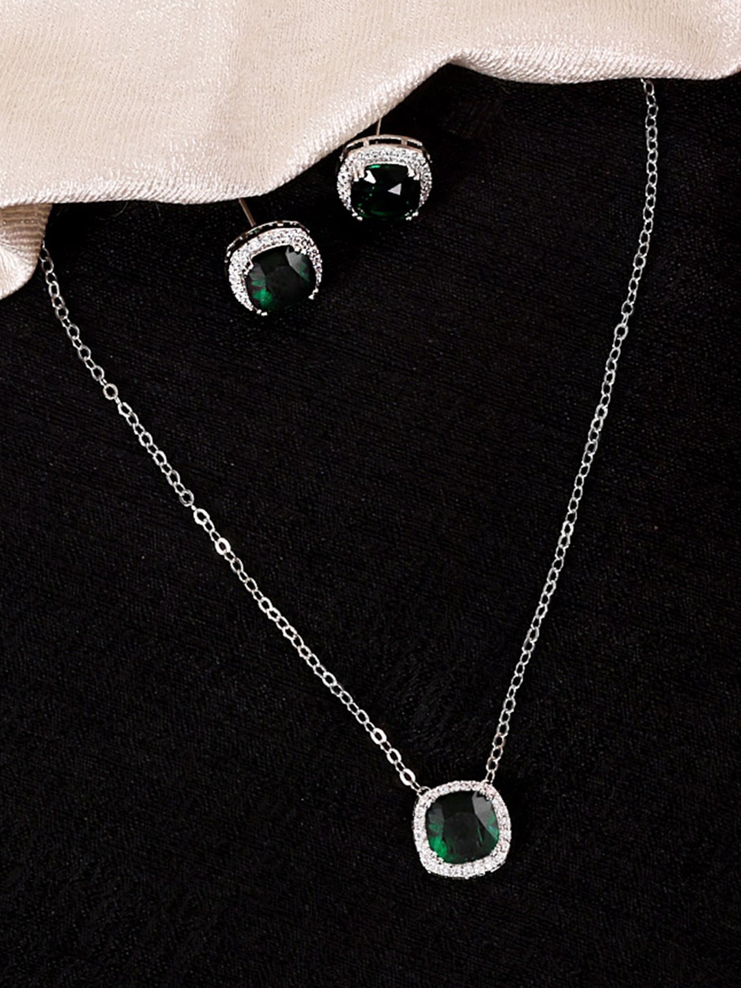 

ABDESIGNS Silver-Plated Jewellery Set