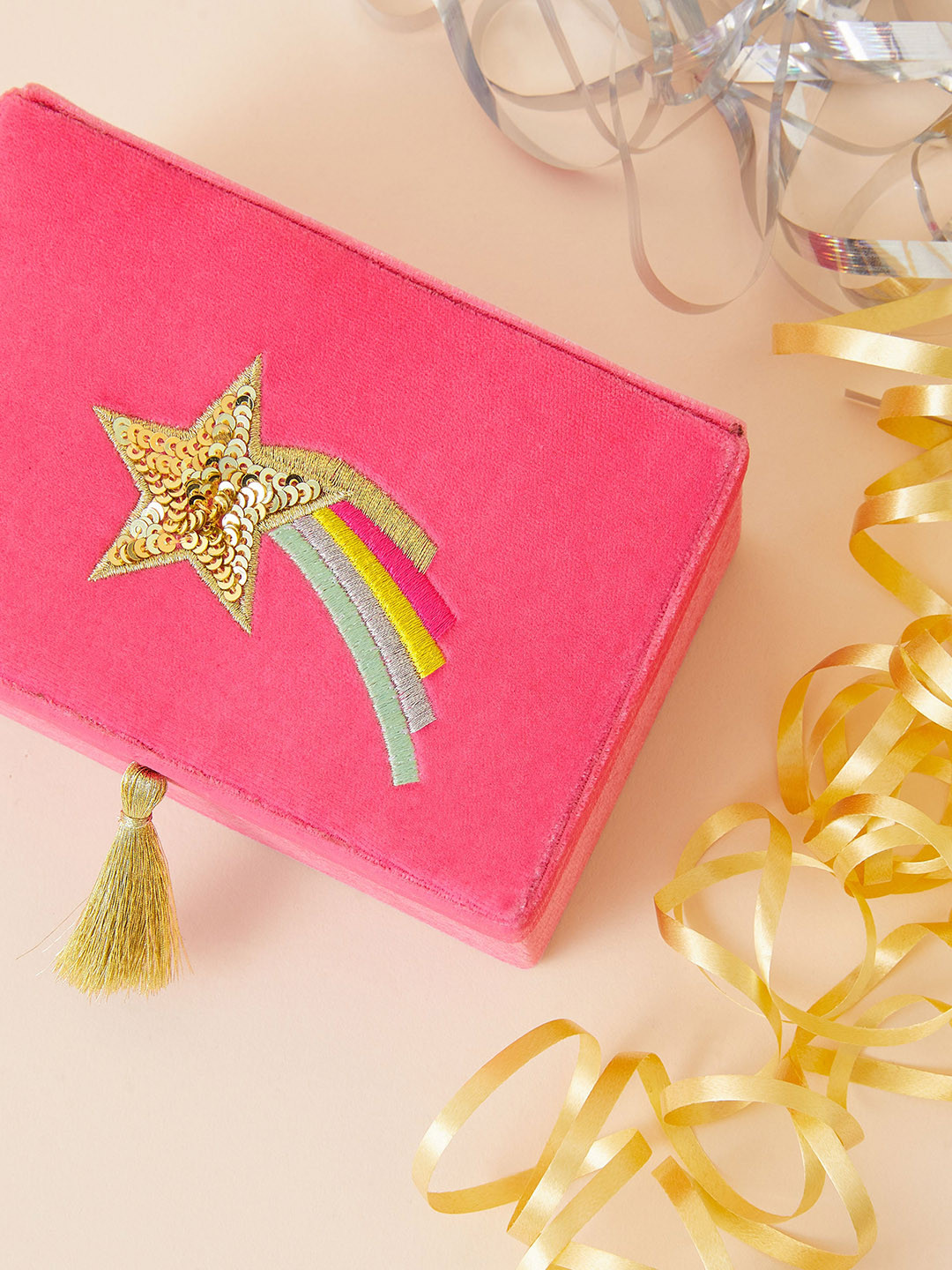 

Accessorize Girls Pink Shooting Star Jewellery Box