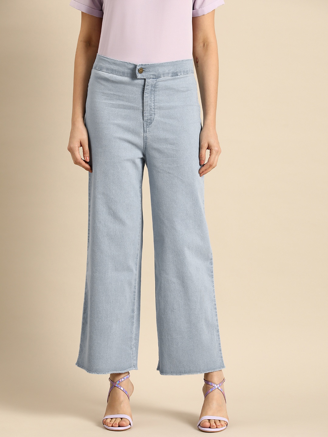 

all about you Straight Fit High-Rise Jeans, Blue