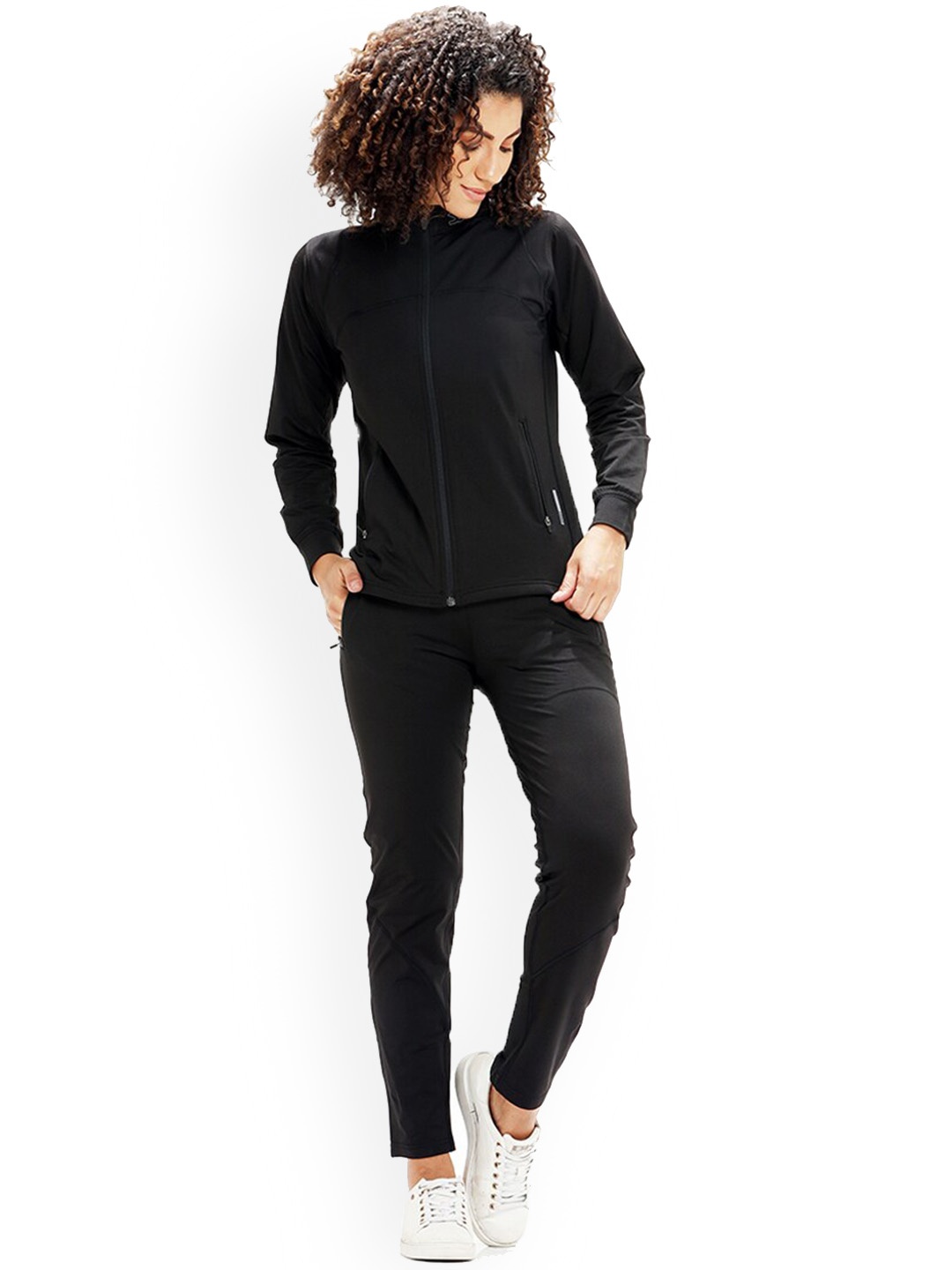 

Shrey Women Mid-Rise Tracksuits, Black
