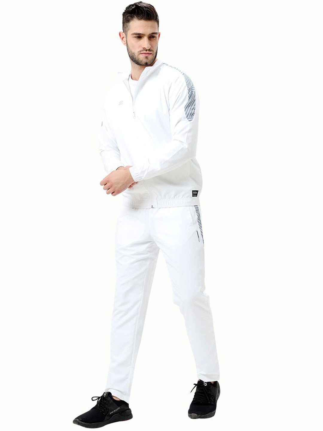 

Shrey Men Printed Detail Tracksuits, White