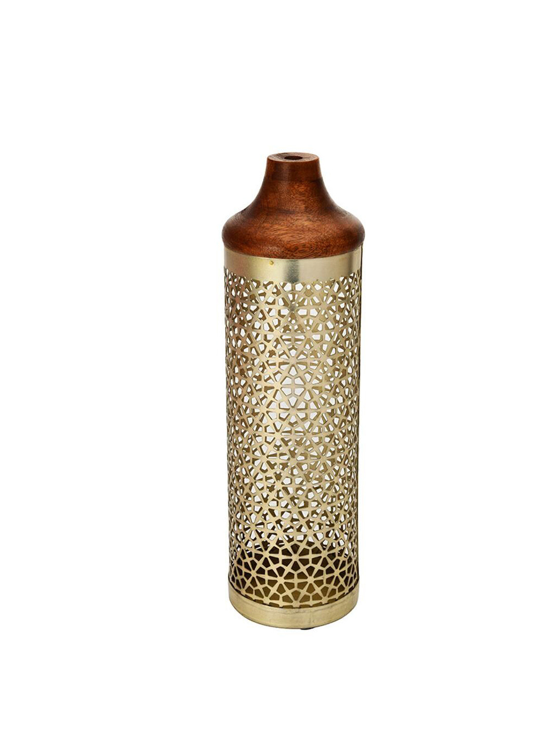 

Athome by Nilkamal Brown Lower Jali Cutwork Vase