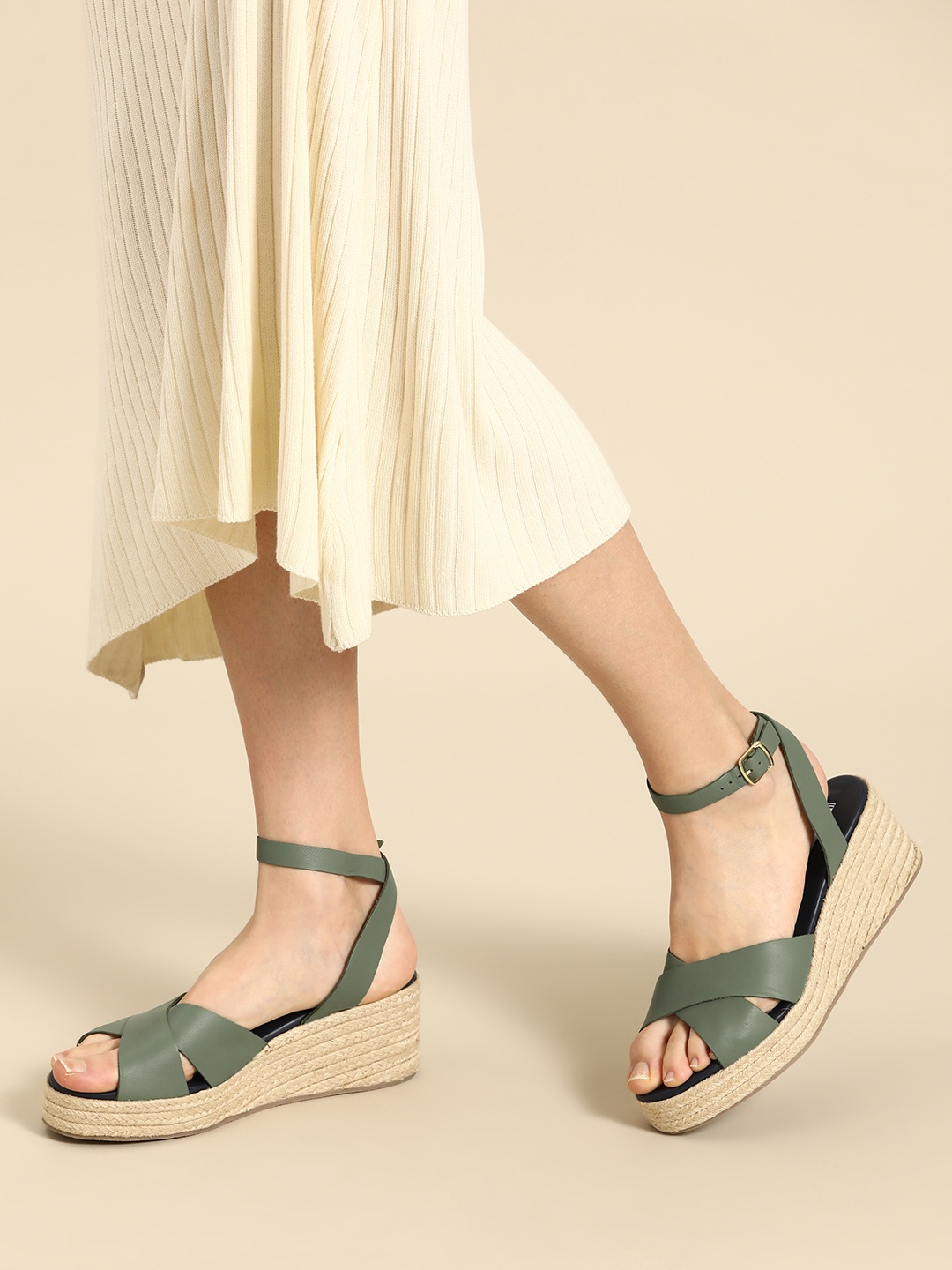 

Nautica Strappy Wedge Heels, Olive