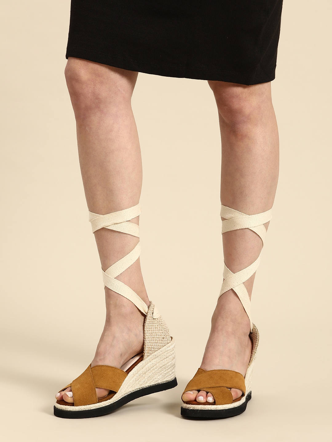 

Nautica Strappy Wedge Heels, Tan