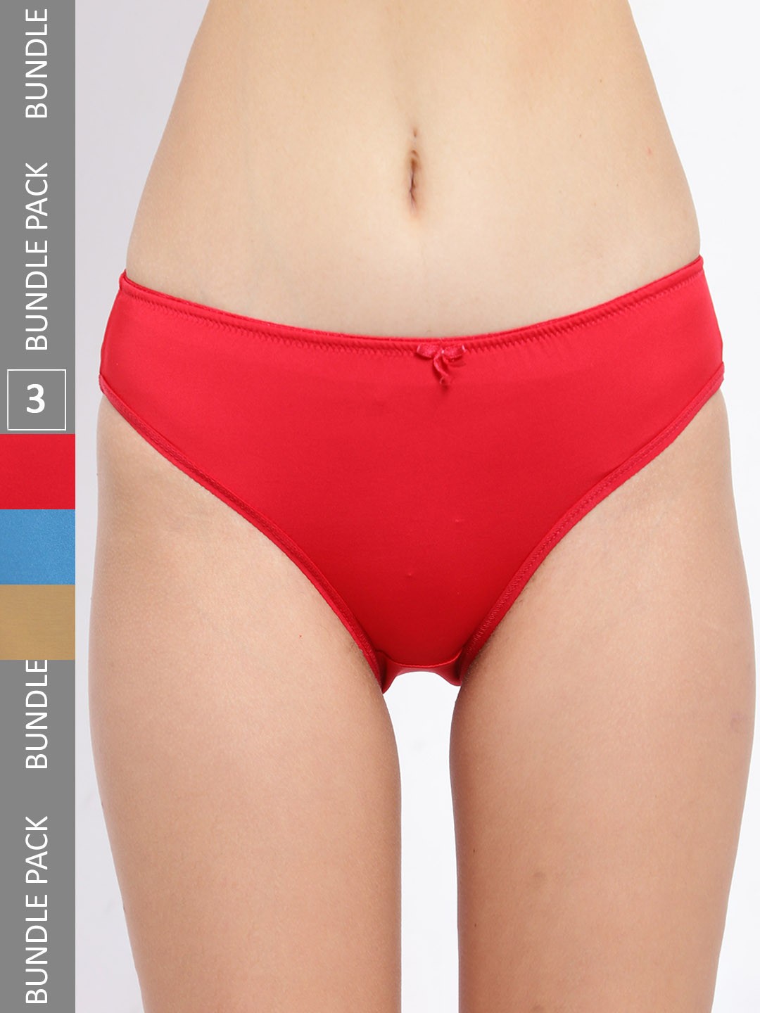 

LADYLAND Women Pack Of 3 Mid-Rise Anti-Bacterial Hipster Briefs SHADOW-1-SKU-S, Blue