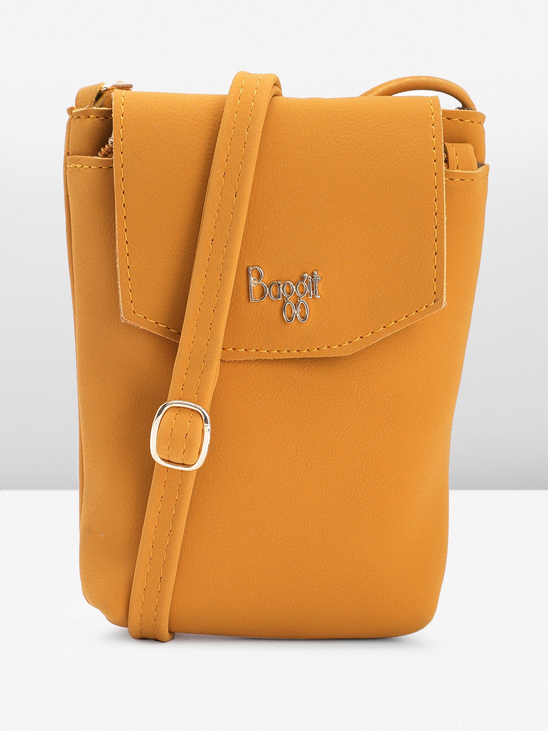 

Baggit Structured Sling Bag, Mustard