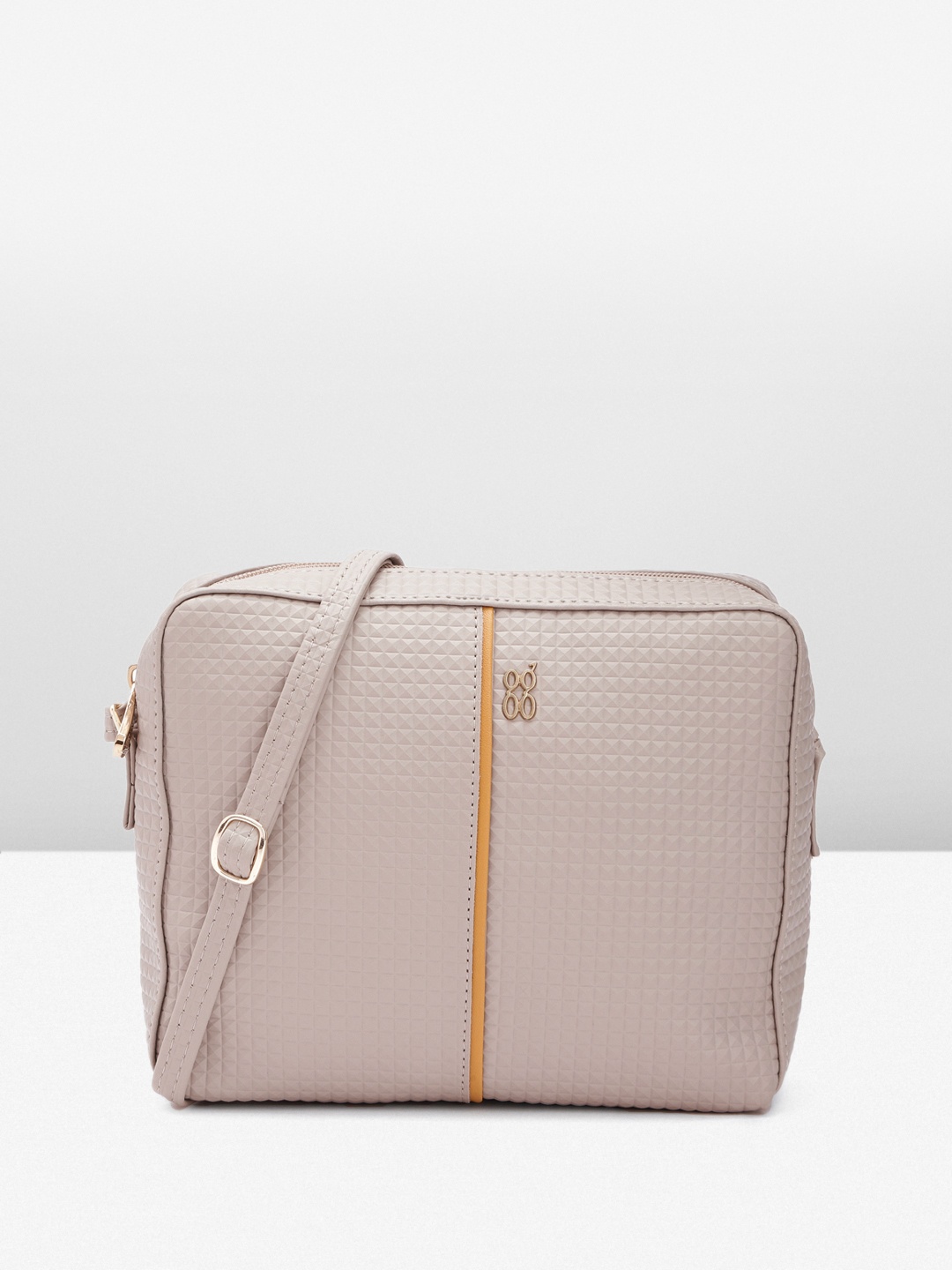

Baggit Textured Sling Bag, Grey